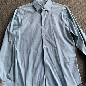 Express 1MX Plain Dress Shirt Extra Slim Fit
